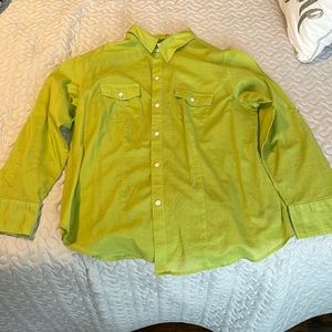 Very Cute Green Liz Claireborne Button Down